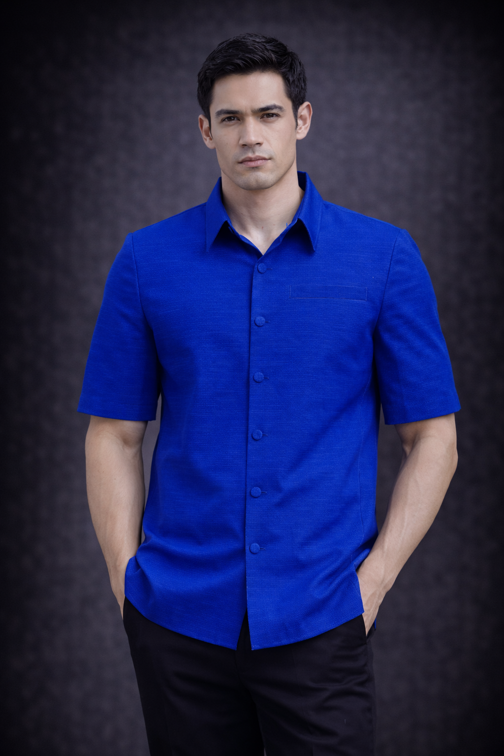 PYDAXA Cerulean Silk Shirt
