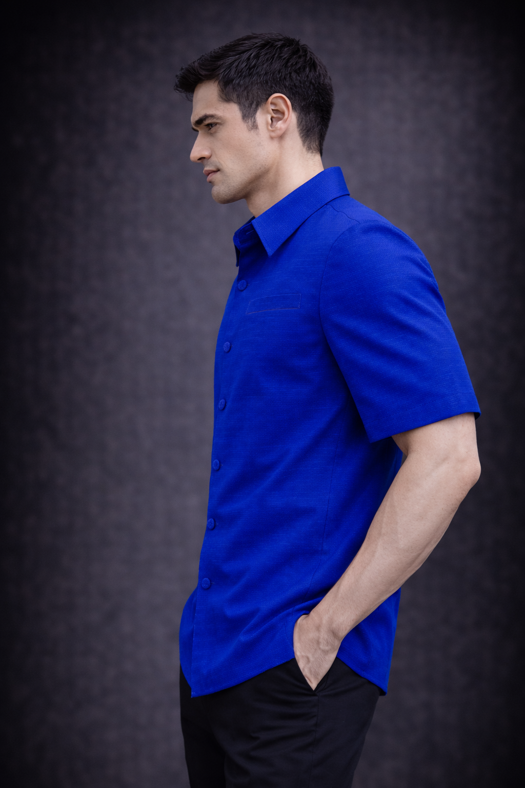 PYDAXA Cerulean Silk Shirt