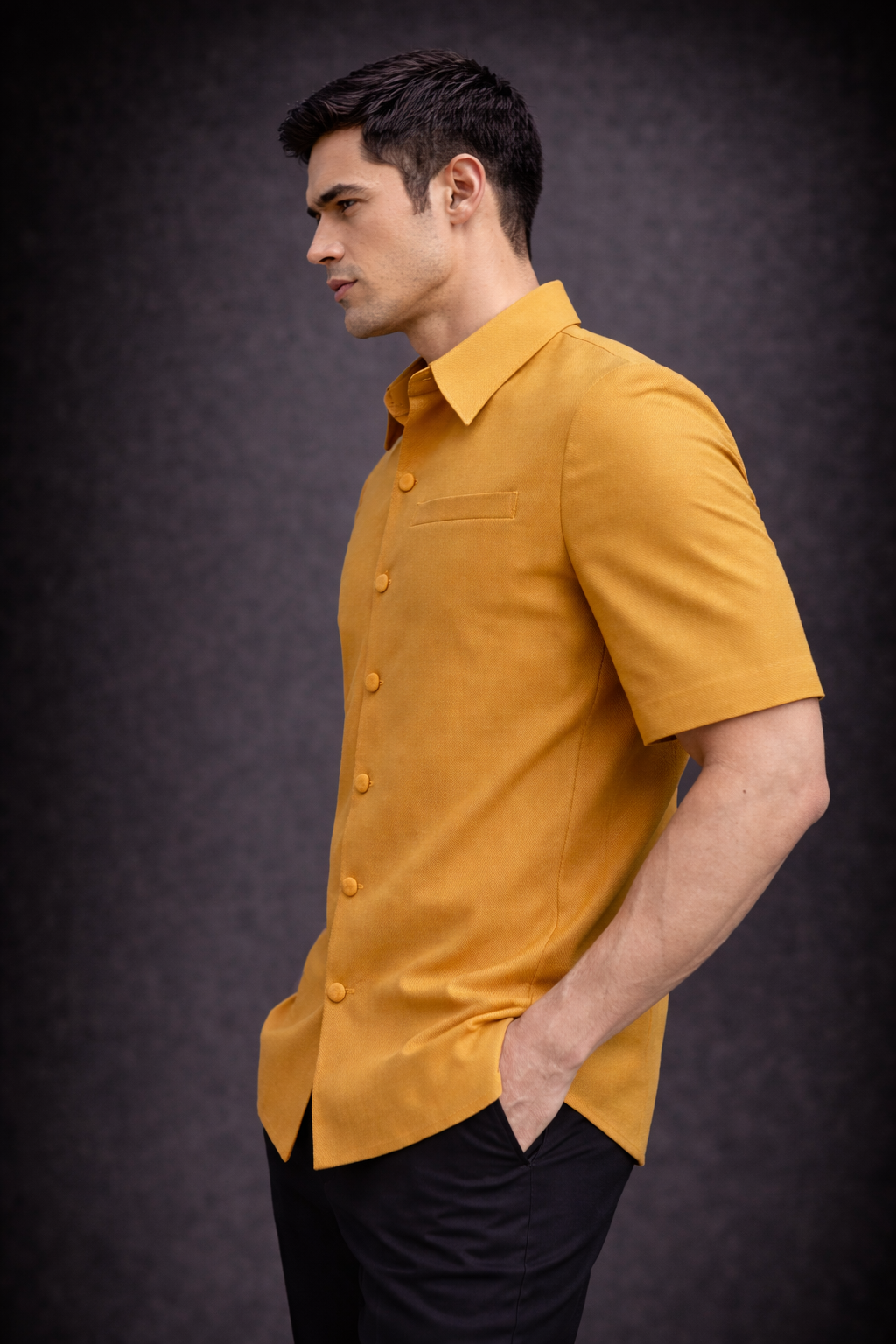 PYDAXA Cerulean Silk Shirt
