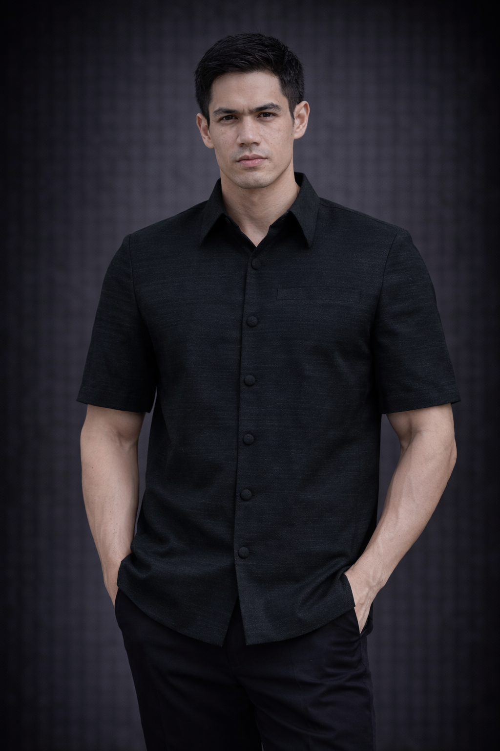 PYDAXA Cerulean Silk Shirt