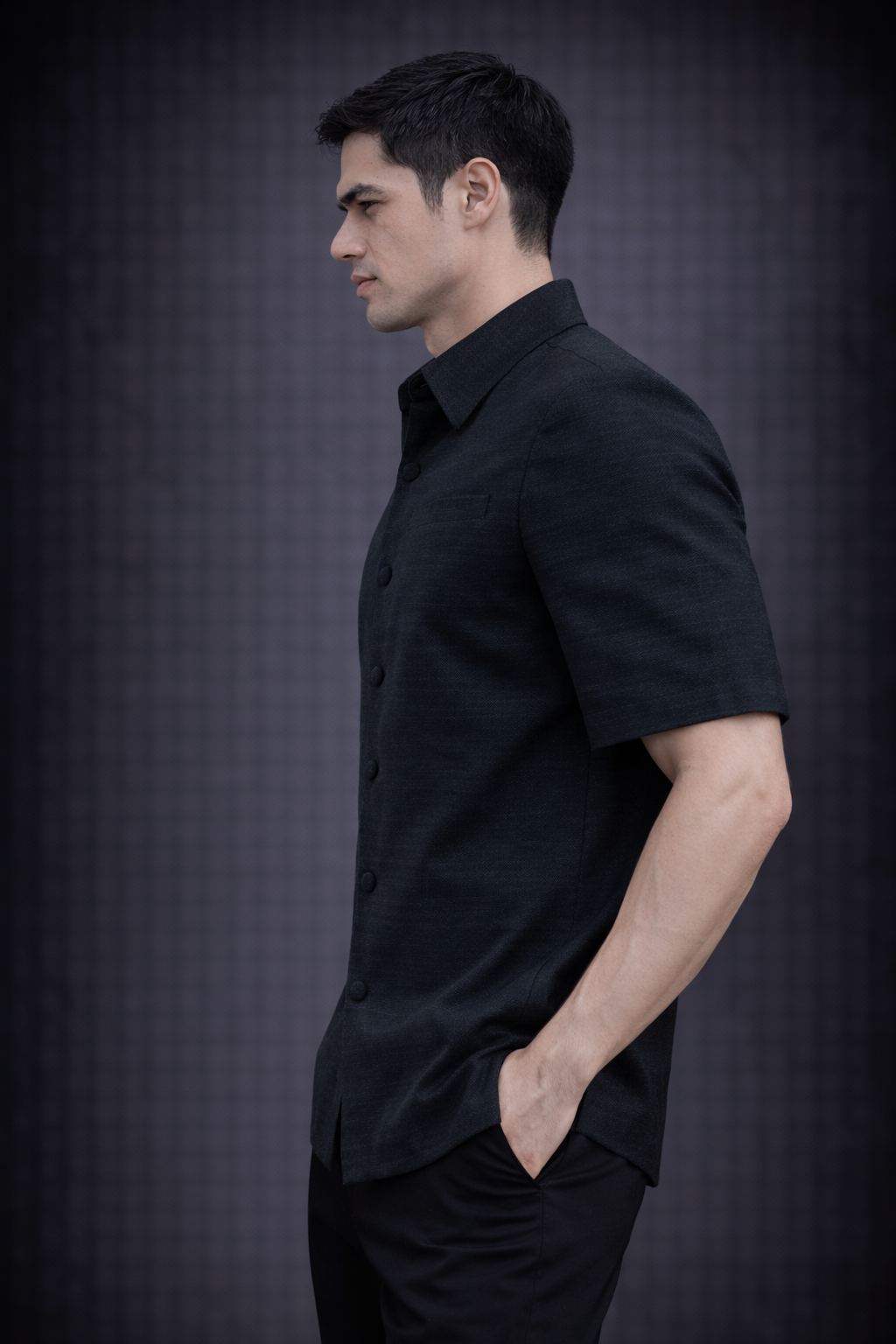 PYDAXA Cerulean Silk Shirt