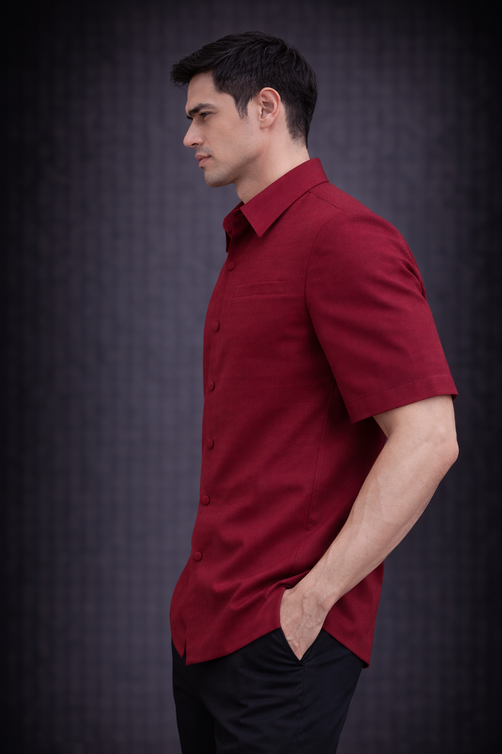 PYDAXA Cerulean Silk Shirt