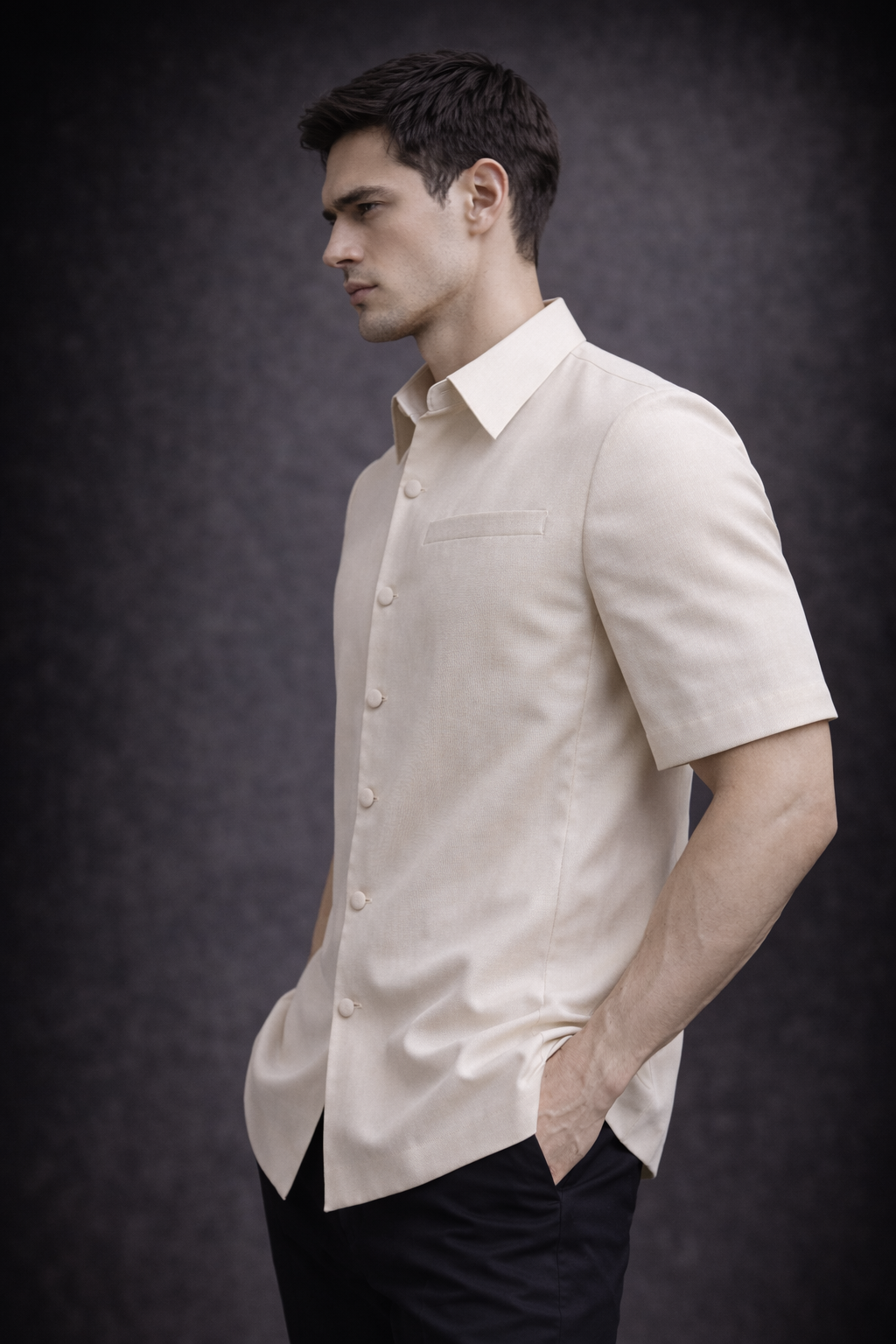 PYDAXA Cerulean Silk Shirt